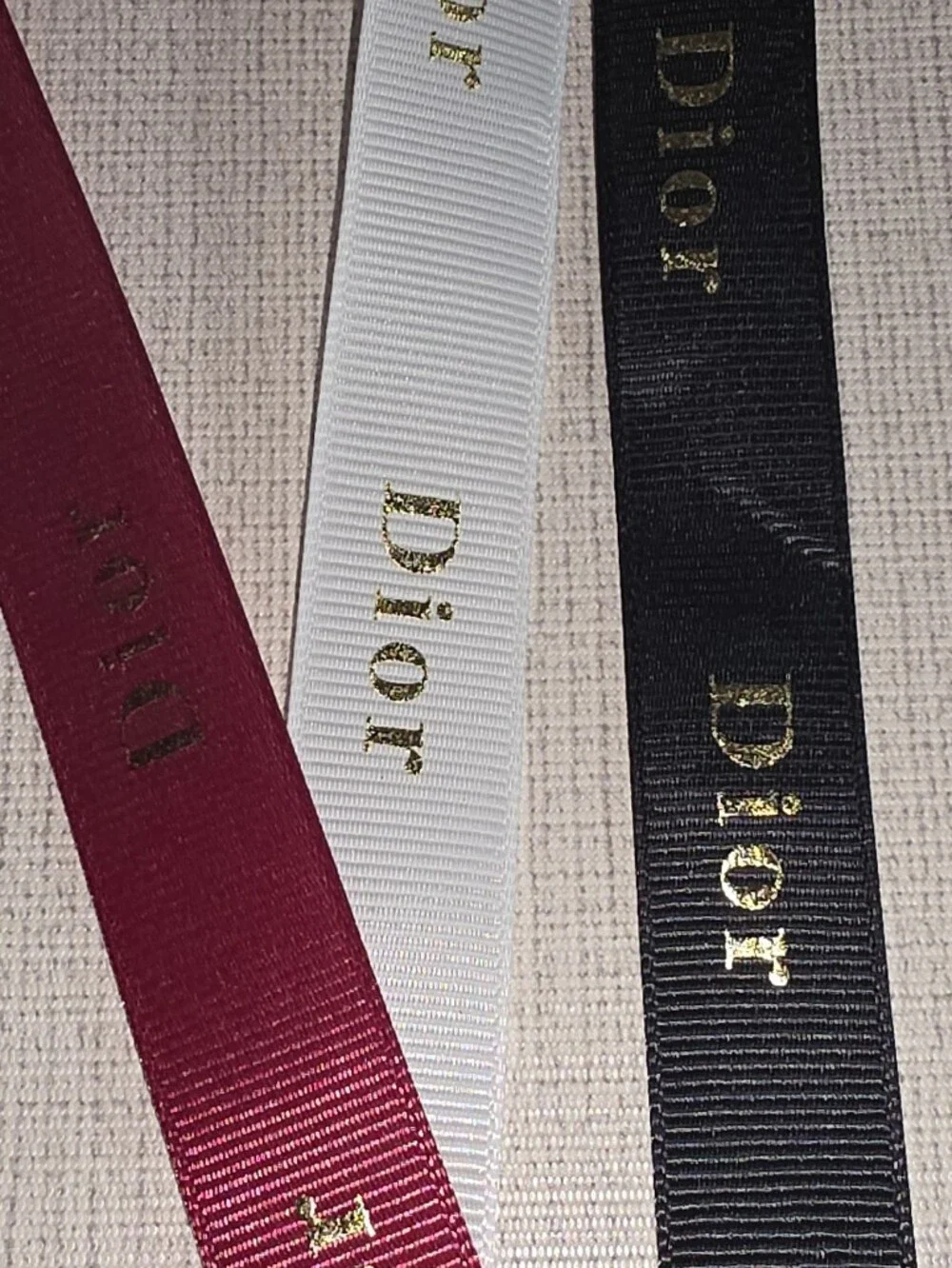 Gift Wrap White, Black & Wine & Gold Ribbon 15 Yds (5 Yds Each)